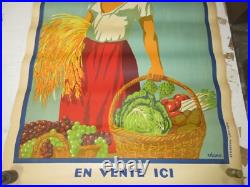 Affiche Ancienne Publicitaire Moullot Marseille MANON Déssin VIANO