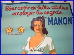 Affiche Ancienne Publicitaire Moullot Marseille MANON Déssin VIANO