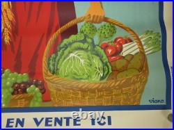 Affiche Ancienne Publicitaire Moullot Marseille MANON Déssin VIANO