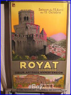 Affiche Ancienne Royat Auvergne