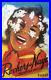Affiche Ancienne Suisse Rochers De Naye Montreux Ski Montagne Circa 1955