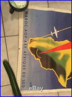 Affiche Ancienne UAT Maroc AOF AEF Afrique Du Sud