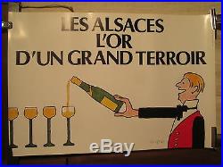 Affiche Ancienne Vin Alsace Savignac