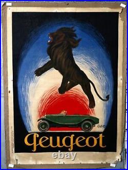 Affiche Ancienne Vintage Poster Cappiello 1925 Peugeot Devambez