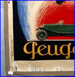 Affiche Ancienne Vintage Poster Cappiello 1925 Peugeot Devambez