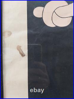 Affiche Ancienne de DUBOUT 1950s -LOTERIE NATIONALE Homme Nez Noeud, SEDEC Paris