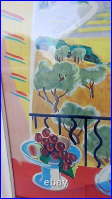 Affiche Ancienne lithographie Jal 1945