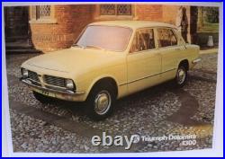 Affiche Anglaise Ancienne Garage Automobile Concession Triumph Dolomite Leyland