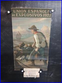 Affiche Armurerie Espagne 1927 62x35cm