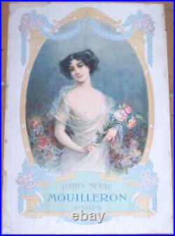 Affiche Art Nouveau Parfumerie Mouilleron Paris Circa 1880