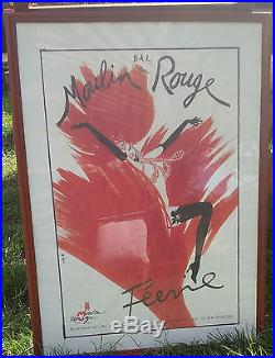 Affiche Bal du Moulin Rouge Féerie encadrée sous plastique