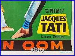 Affiche Belge MON ONCLE Pierre Etaix JACQUES TATI 35x54cm 70's