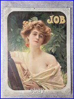 Affiche Belle Époque Art Nouveau Job Papier À Cigarettes. Paul Gervais. 1900