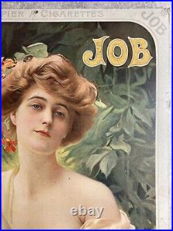 Affiche Belle Époque Art Nouveau Job Papier À Cigarettes. Paul Gervais. 1900