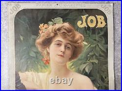 Affiche Belle Époque Art Nouveau Job Papier À Cigarettes. Paul Gervais. 1900