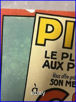 Affiche CIRQUE PINDER LE PLUS GRAND CIRQUE AUX PLUS PETITS PRIX Année 30