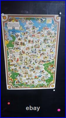 Affiche Carte Allemagne Animee Chemins De Fer Allemands