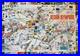 Affiche Carte GRENOBLE REGION OLYMPIQUE 1968 ROGER DAVID 124x86 cm