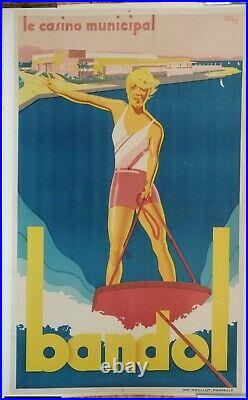 Affiche Casino De Bandol 1930