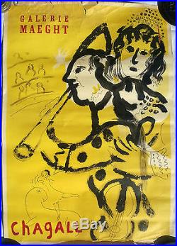 Affiche Chagall Galerie Maeght, Mourlot