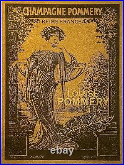 Affiche Champagne? , affiche ancienne. Entoilée