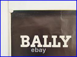 Affiche Chaussure BALLY 1970 illustr. ALAIN GAUTHIER 122 x 178 cm