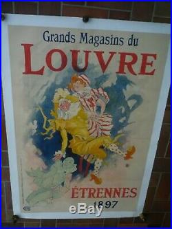 Affiche Cheret Grands Magasins Du Louvre