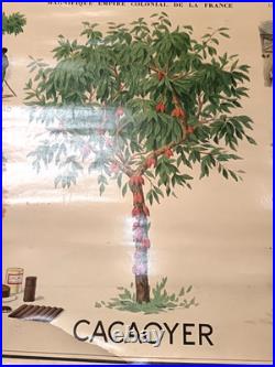 Affiche Chocolat Le Cacao Des Colonies Francaises Gaston Prost Vers 1920 Beau