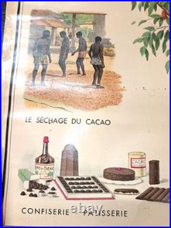Affiche Chocolat Le Cacao Des Colonies Francaises Gaston Prost Vers 1920 Beau