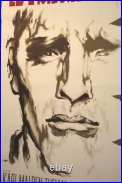 Affiche Cinema 1962 Burt Lancaster Prisonnier D'alcatraz Bird Man Of Alcatraz
