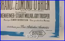 Affiche Cinema 1962 Burt Lancaster Prisonnier D'alcatraz Bird Man Of Alcatraz
