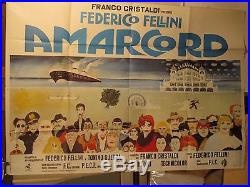 Affiche Cinema Fellini Navire Nostalgie Amarcord 1973