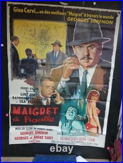 Affiche Cinema Maigret A Pigalle 1967 160x120cm