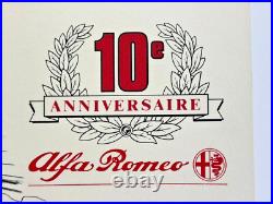 Affiche Circuit Remparts Angouleme 1987 J. Graton G. Lopez Vaillante Alfa Romeo