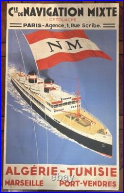 Affiche Compagnie De Navigation Mixte Sandy Hook