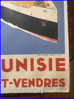 Affiche Compagnie De Navigation Mixte Sandy Hook