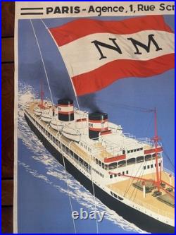 Affiche Compagnie De Navigation Mixte Sandy Hook