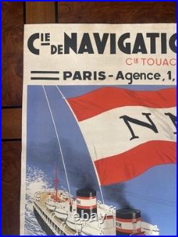 Affiche Compagnie De Navigation Mixte Sandy Hook