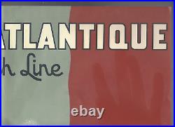 Affiche Compagnie Ge? Ne? Rale Transatlantique French Line Paul Colin 1952