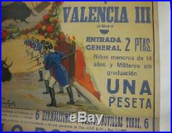 Affiche Corrida Monumental Barcelona 1941 grd format