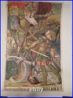 Affiche Cycles Roland Somme Scene Epoque