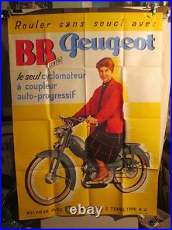 Affiche Cyclomoteur Peugeot Femme Sympa Photo