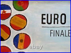 Affiche EURO 84 Finale Football Parc des Princes RAYMOND SAVIGNAC 60x84cm