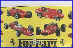 Affiche FERRARI F1 POSTER vendu en magasin CARTERIE SOUVENIRS Années 80 91x62cm