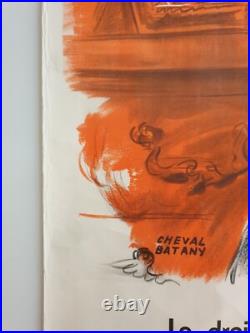 Affiche FÊTE DES MÈRES FÊTE DE LA FAMILLE 8 JUIN 1947 CHEVAL BATANY