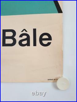 Affiche FOIRE SUISSE BLE 1953 DONALD BRUN