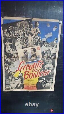 Affiche Film Musical Jazz Route Du Bonheur 1953 80x60cm