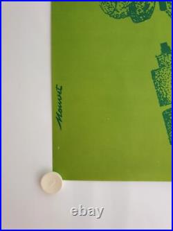 Affiche GAZ DE FRANCE EMPRUNT 6,25% 1967 MOUVET