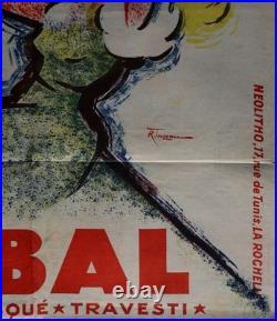 Affiche Grand Bal Marans Charente-Maritime Thouzeau La Rochelle 60x80cm 1651