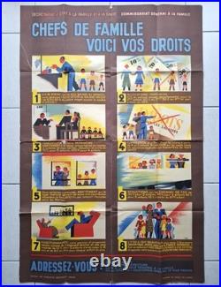 Affiche Guerre 1939/45 Chef de famille voici vos droits